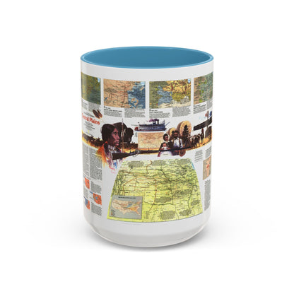 USA - Central Plains 2 (1985) (Map) Accent Coffee Mug