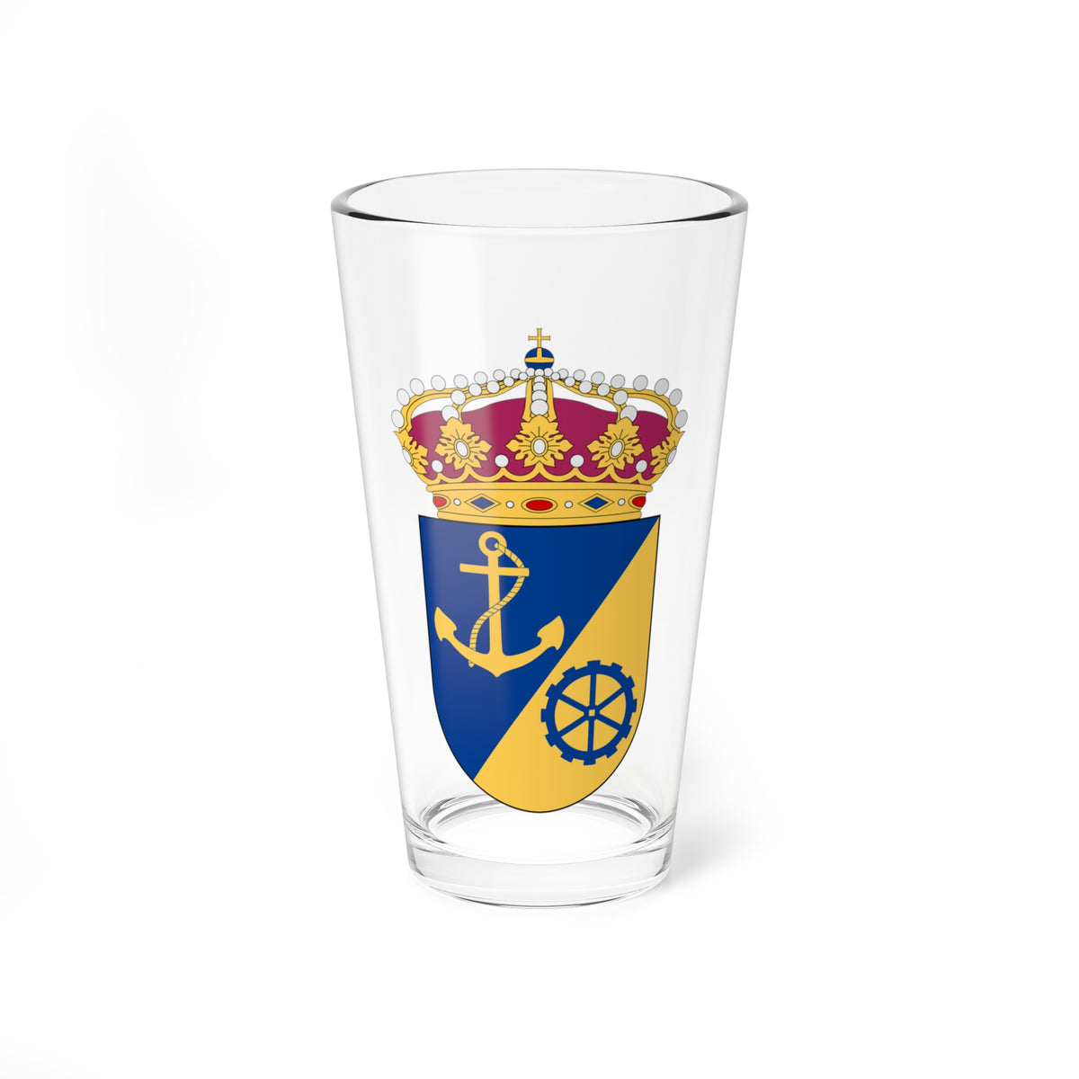 HMS Gålö vapen (Sweden) (Coat of Arms) Pint Glass 16oz