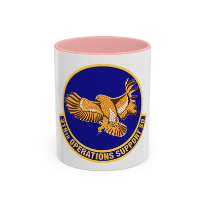 318th Operations Support Squadron (U.S. Air Force) Accent Coffee Mug