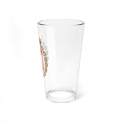 Lesser arms of the Head of the House of Karadjordjevic (Serbia) (Coat of Arms) Pint Glass 16oz