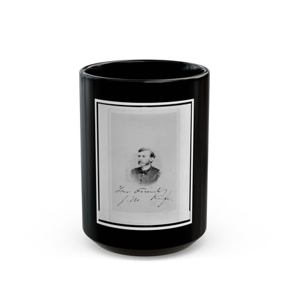 Jacob M. Rife, Captain, 7th West Virginia Cavalry, Head-And-Shoulders Portrait, Wearing Uniform, Facing Left (U.S. Civil War) Black Coffee Mug