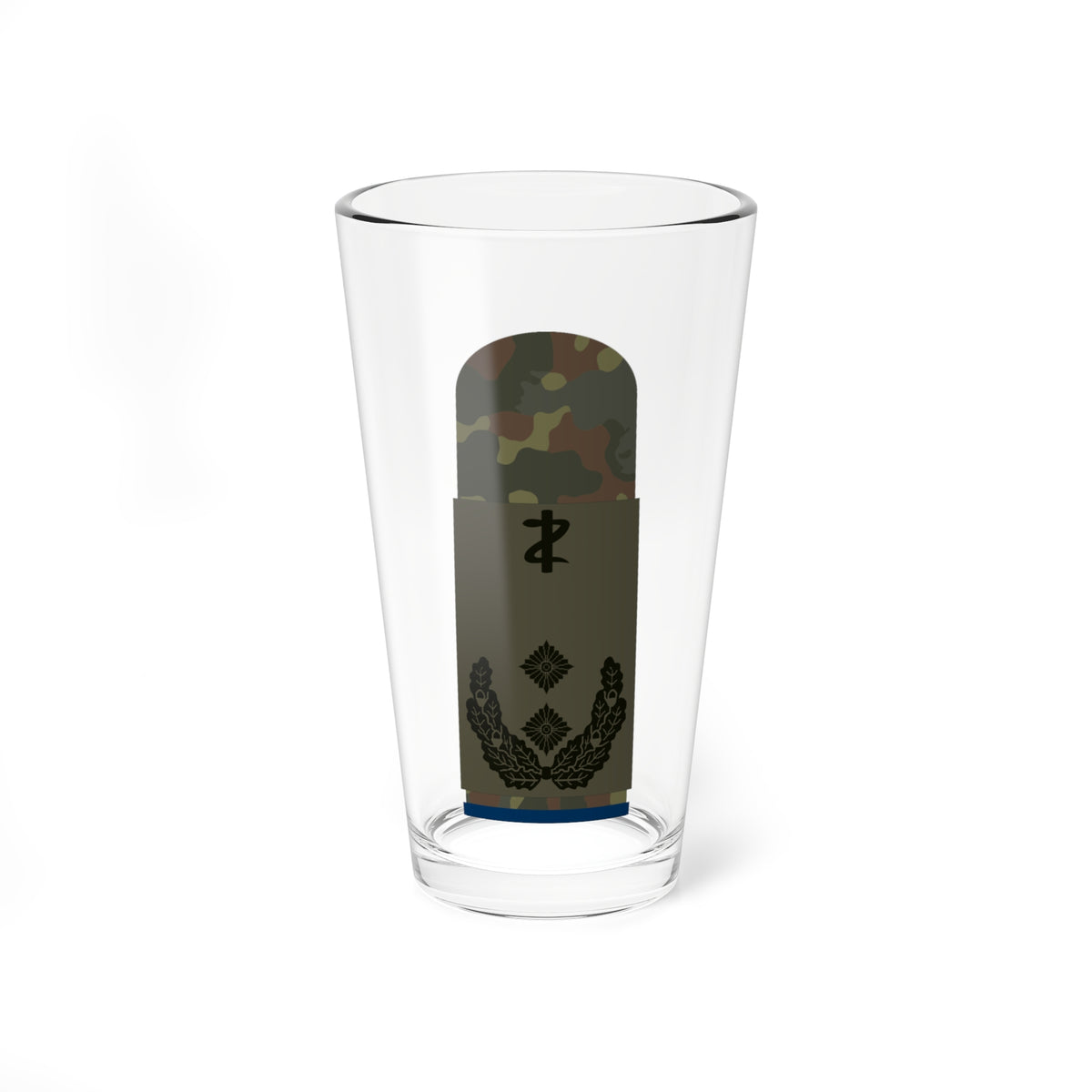 HA OS5 52c Oberfeldarzt San ZMx L (Military Rank) Pint Glass 16oz