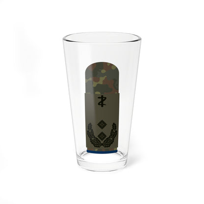 HA OS5 52c Oberfeldarzt San ZMx L (Military Rank) Pint Glass 16oz