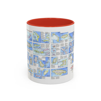 West Indies - Tourist Islands (1981) (Map) Accent Coffee Mug
