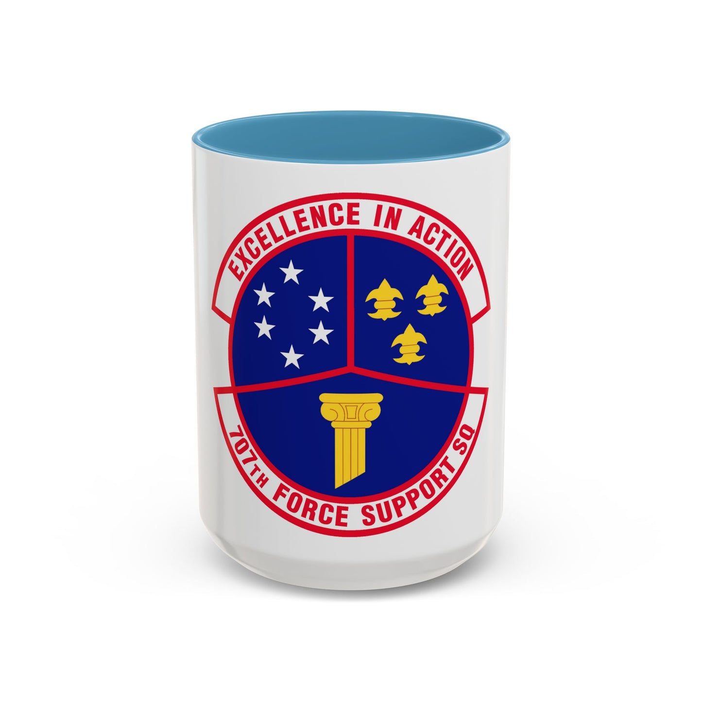 707 Force Support Squadron AFISRA (U.S. Air Force) Accent Coffee Mug