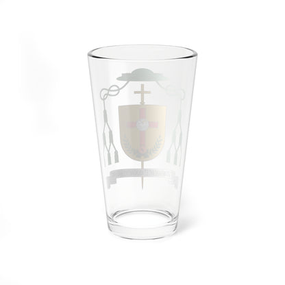 Escudo de César Augusto Franco Martínez (Spain) (Coat of Arms) Pint Glass 16oz