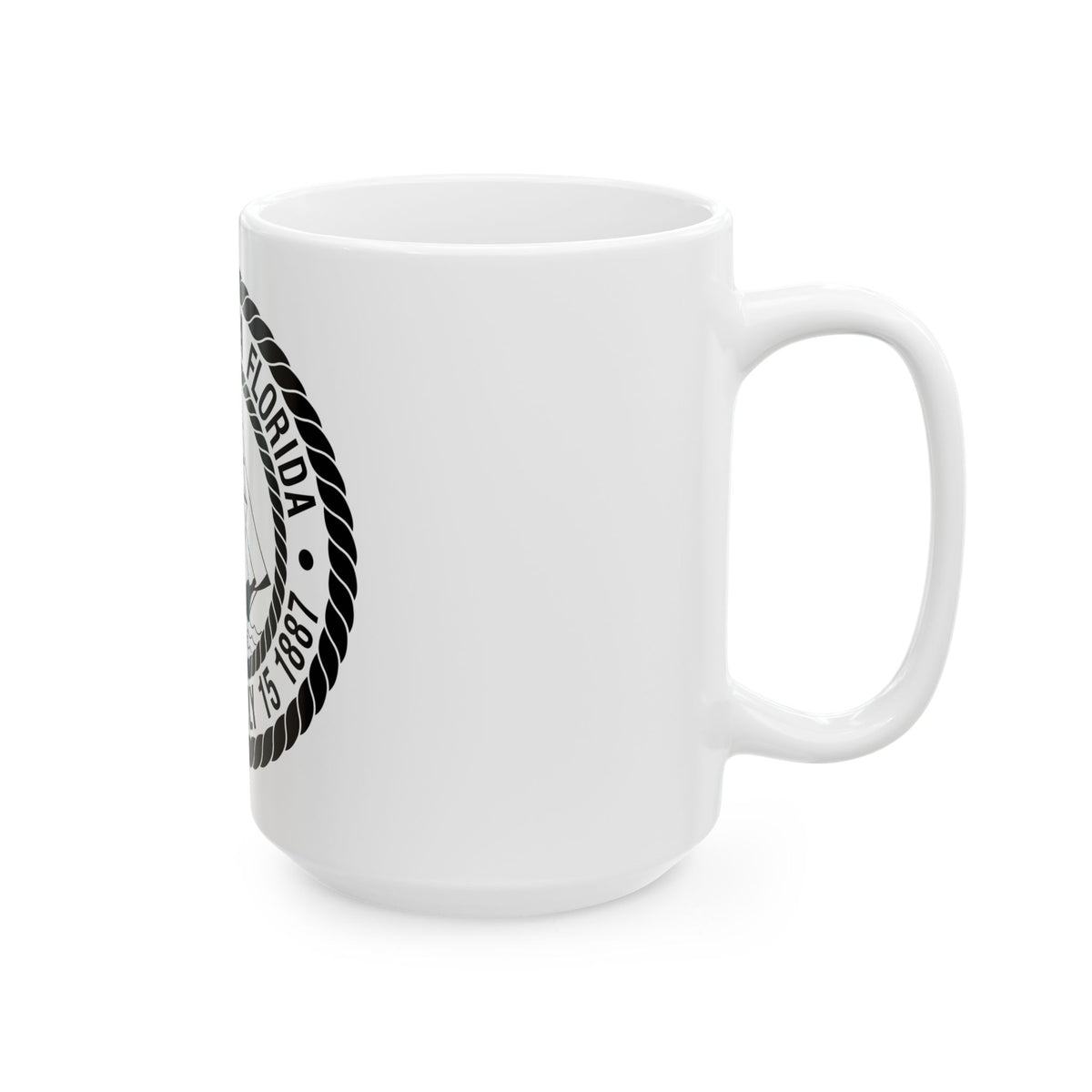 Seal of Tampa Florida - White Coffee Mug