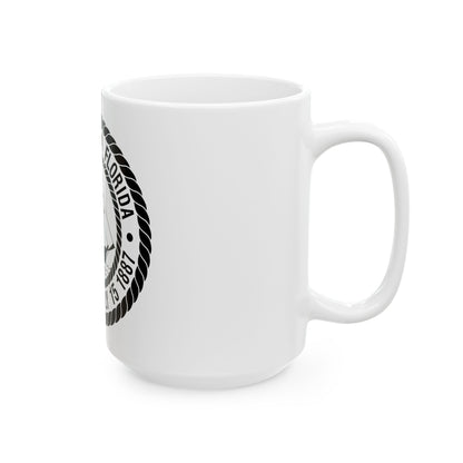 Seal of Tampa Florida - White Coffee Mug
