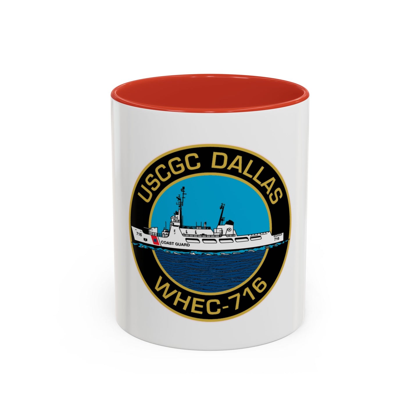 USCGC Dallas WHEC 716 2 (U.S. Coast Guard) Accent Coffee Mug