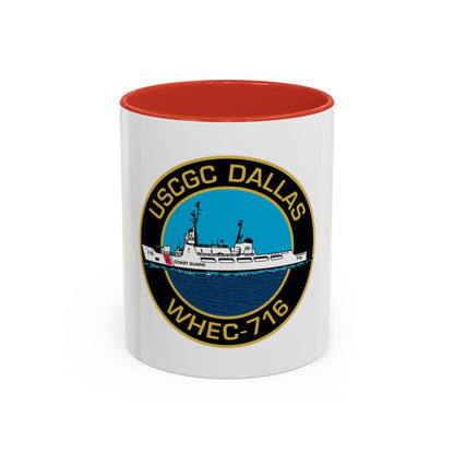 USCGC Dallas WHEC 716 2 (U.S. Coast Guard) Accent Coffee Mug