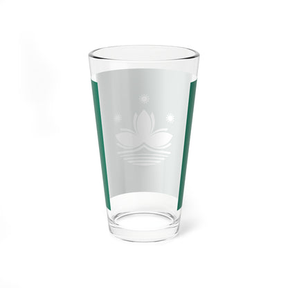 Flag of Macau Special Administrative Region of the Republic of China (China) Pint Glass 16oz