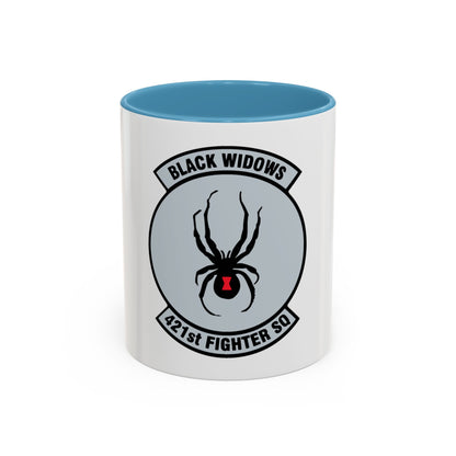 421st Fighter Squadron Black Widows (U.S. Air Force) Accent Coffee Mug