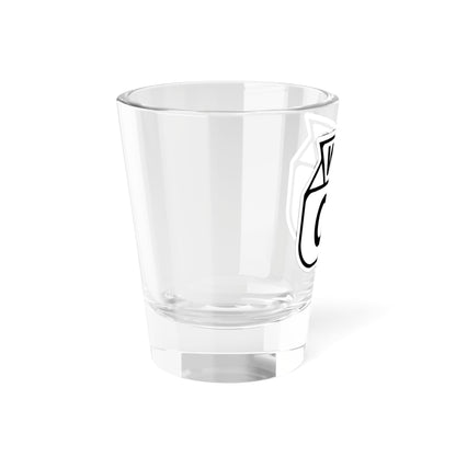 WIS 00 1949 template (Wisconsin) (Road Sign) Shot Glass 1.5oz