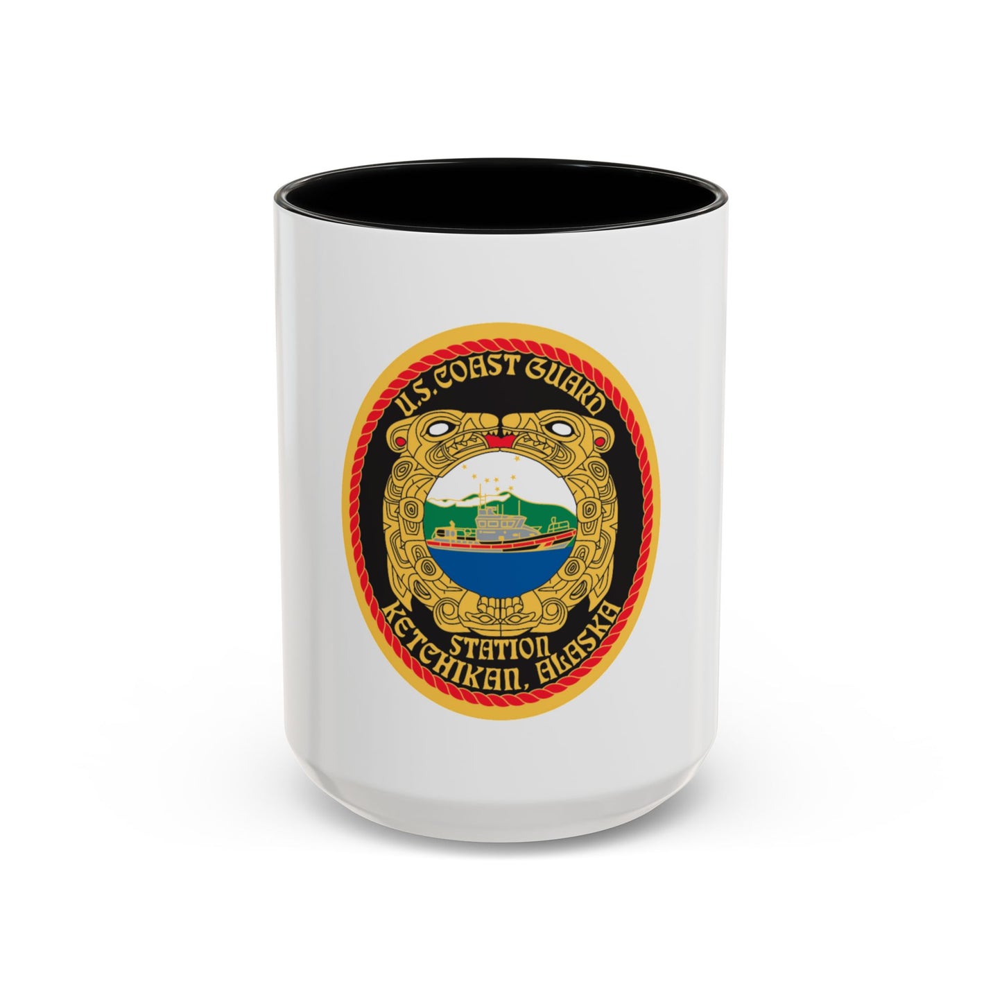 USCGS Ketchikan (U.S. Coast Guard) Accent Coffee Mug