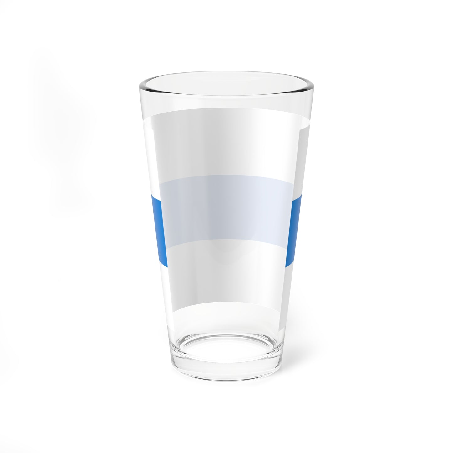 White-blue-white flag (Russia) Pint Glass 16oz