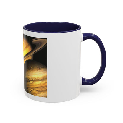 Space - The Solar System - Our Celestial Family (1990) (Map) Accent Coffee Mug