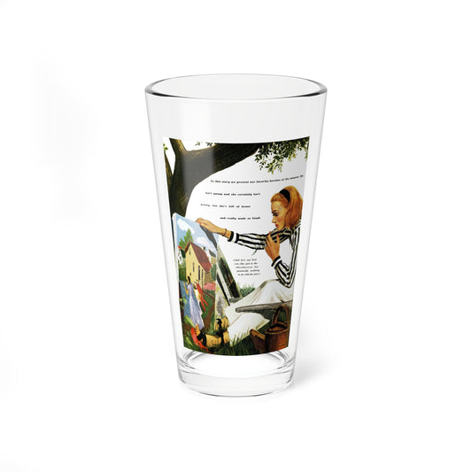 Life with an Artist, Good Housekeeping, August 1945 - Pint Glass 16oz