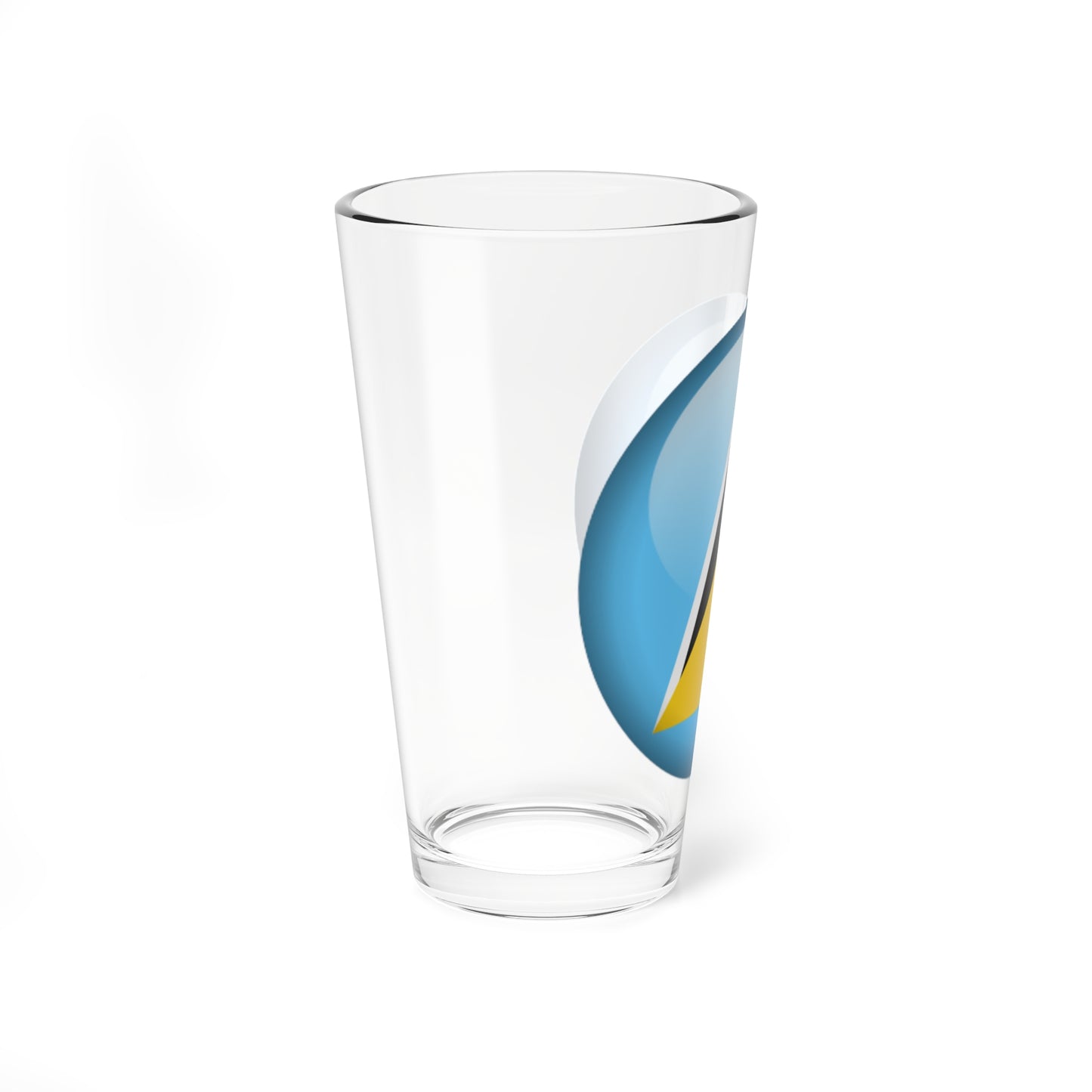 Flag orb Saint Lucia (Saint Lucia) Pint Glass 16oz