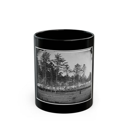Brandy Station, Virginia. Camp At Headquarters, Army Of The Potomac (U.S. Civil War) Black Coffee Mug