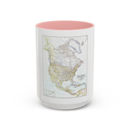 North America (1942) (Map) Accent Coffee Mug