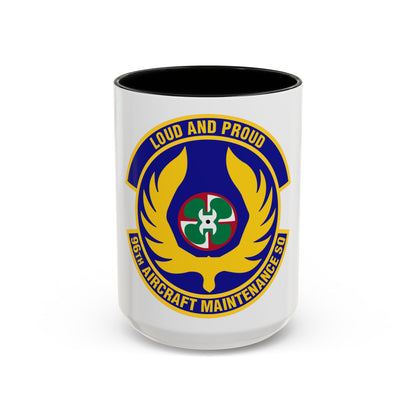 96th Aircraft Maintenance Squadron (U.S. Air Force) Accent Coffee Mug