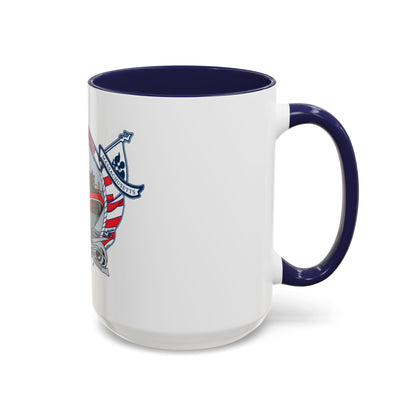 USCG Station Boston (U.S. Coast Guard) Accent Coffee Mug