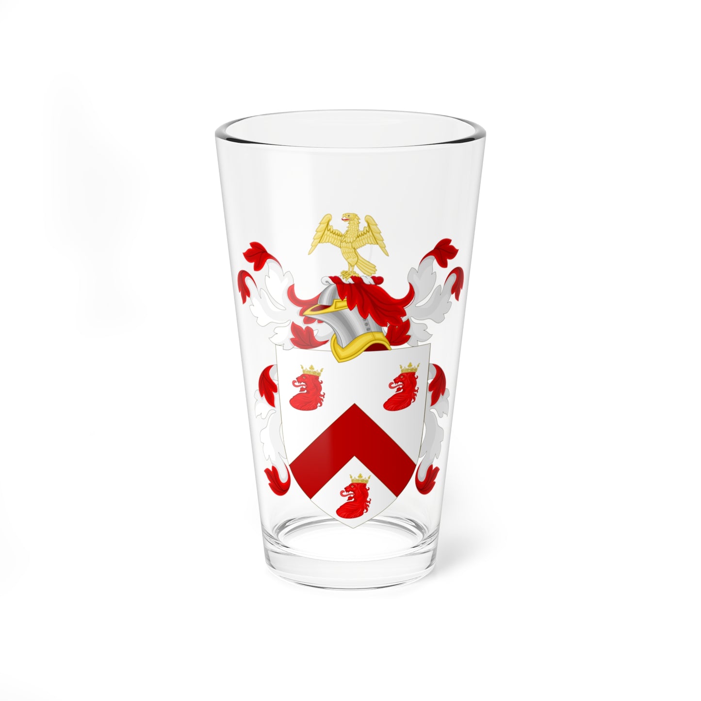 Coat of Arms of William Samuel Johnson (United States) (Coat of Arms) Pint Glass 16oz