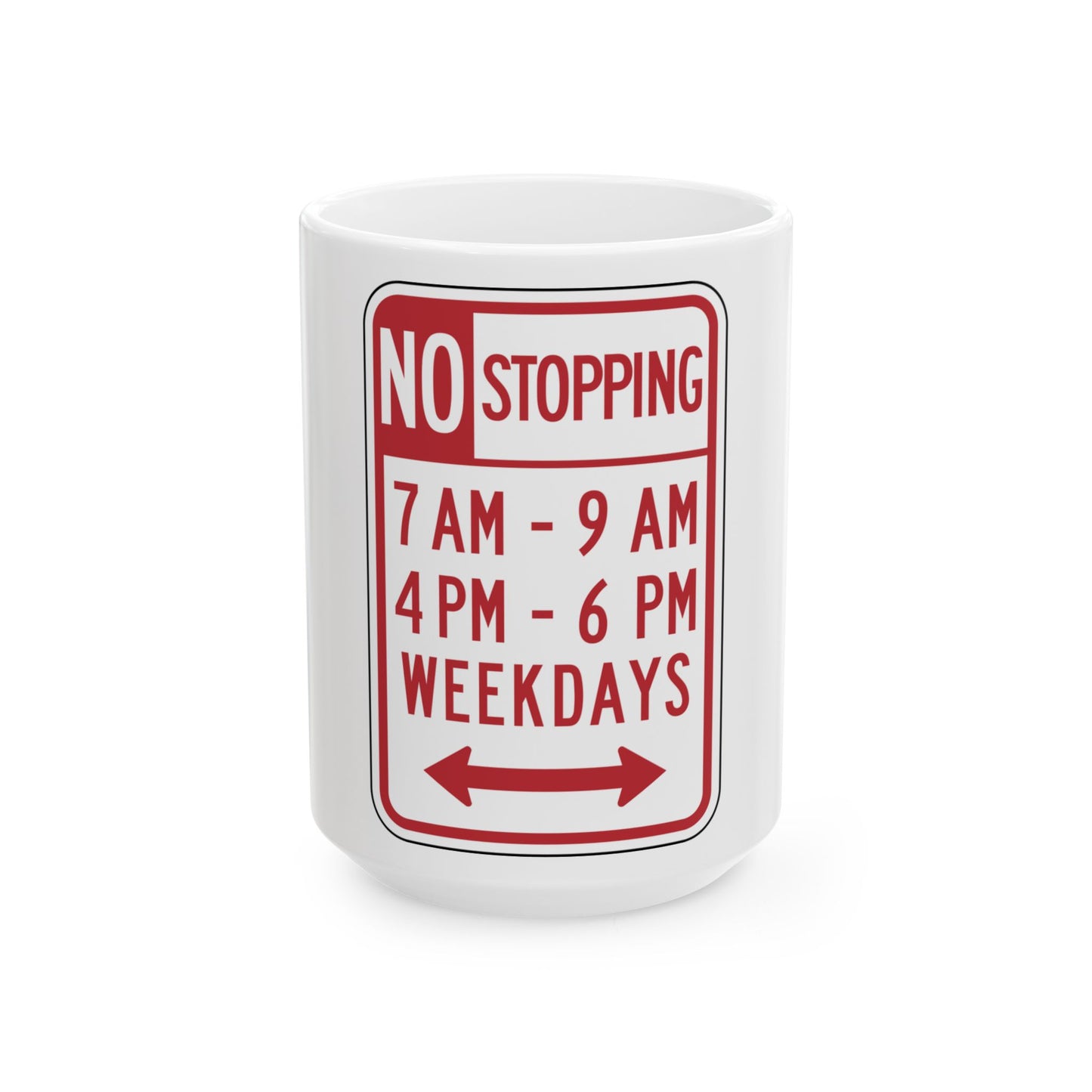 NYSDOT NYP1-8 (New York) (Road Sign) White Coffee Mug