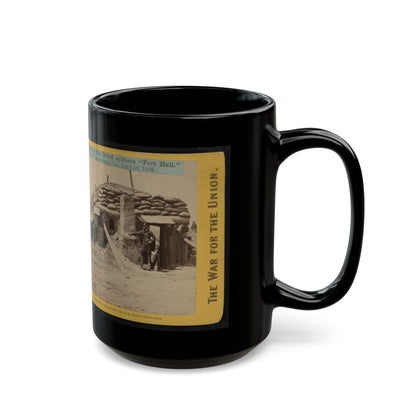 Bomb-Proofs In The Union Fort Sedgwick, Called By The Rebel Soldiers  Fort Hell (U.S. Civil War) Black Coffee Mug