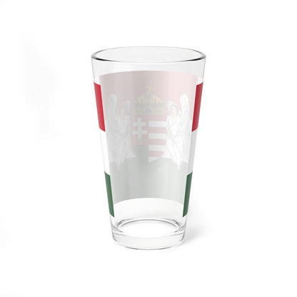 Flag of Hungary 1915-1918 angels 3-2 aspect ratio (Hungary) Pint Glass 16oz