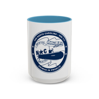 USS North Carolina SSN 777 (U.S. Coast Guard) Accent Coffee Mug