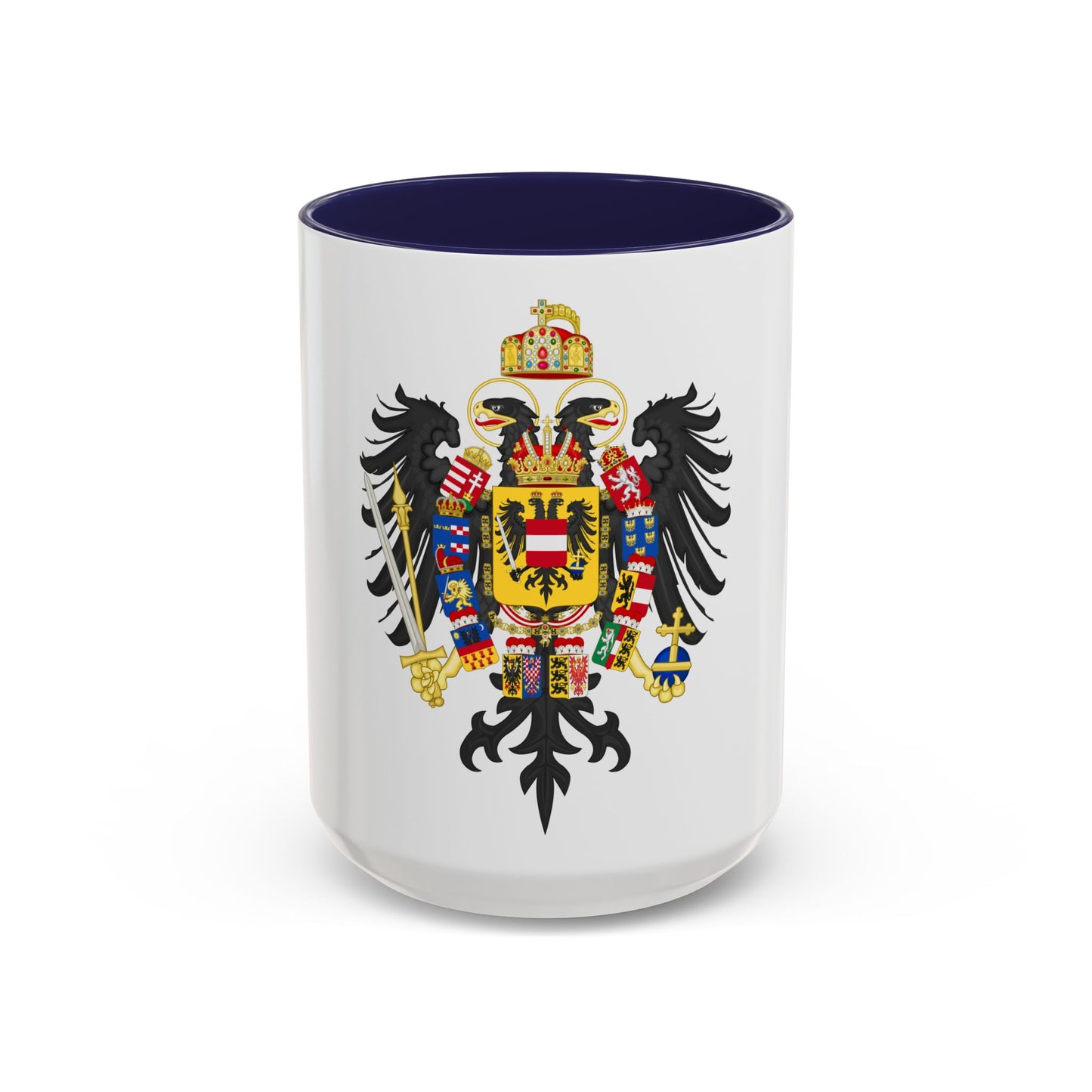 Middle Coat of Arms of Francis II, Holy Roman Emperor (1804-1806) - Accent Coffee Mug