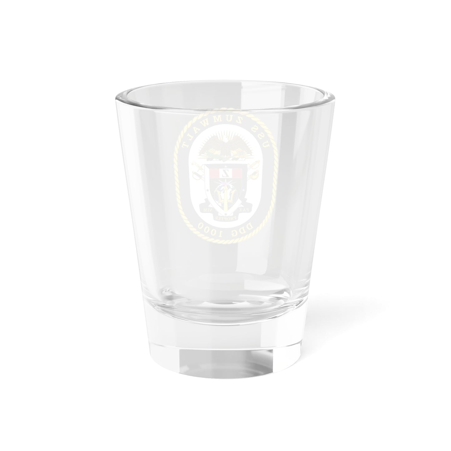 USS Zumwalt DDG 1000 Crest (U.S. Navy) Shot Glass 1.5oz