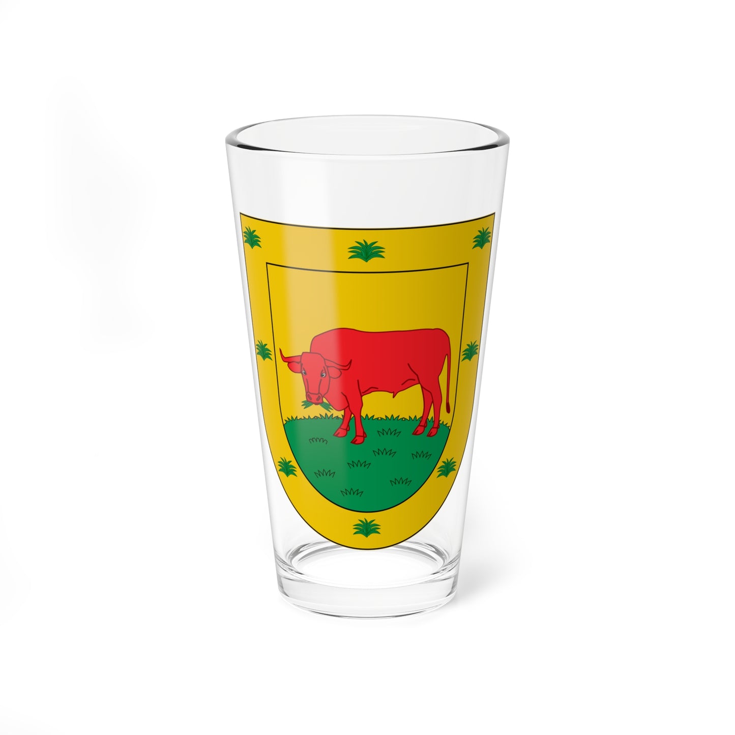 Escudo de la familia Borja (Spain) (Coat of Arms) Pint Glass 16oz