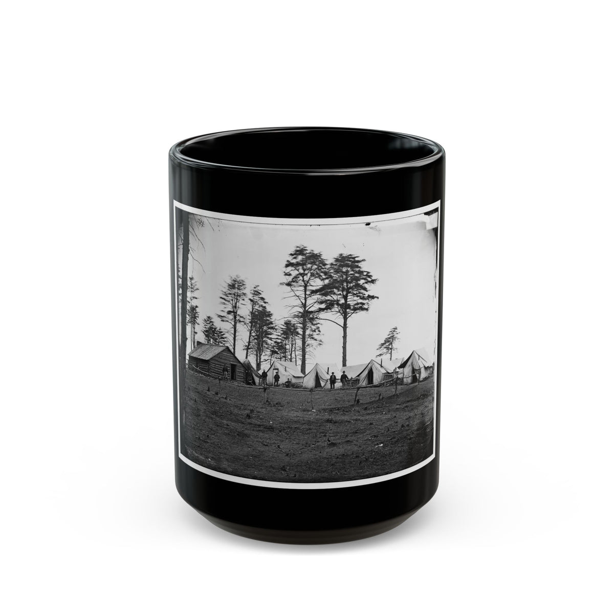 Brandy Station, Va. Chief Engineer's Camp; Another View (U.S. Civil War) Black Coffee Mug