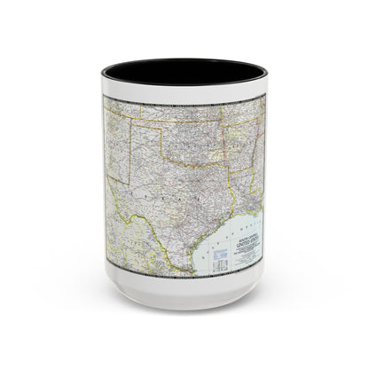 USA - South Central (1947) (Map) Accent Coffee Mug