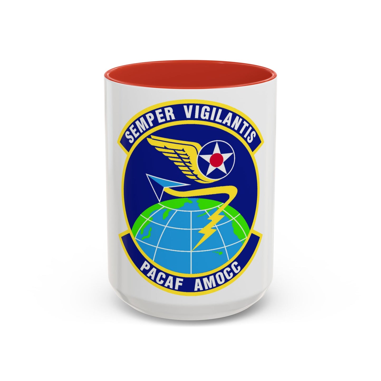 PACAF Air Mobility Operations Control Center (U.S. Air Force) Accent Coffee Mug