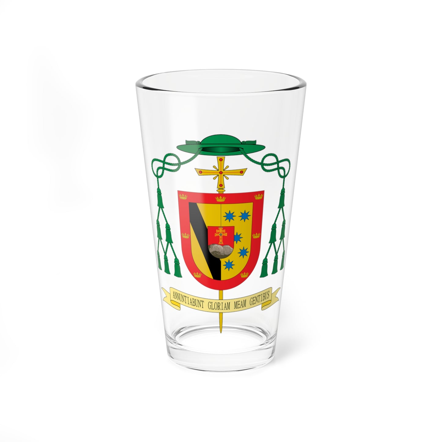 Escudo de Francisco Lerma Martínez (Spain) (Coat of Arms) Pint Glass 16oz
