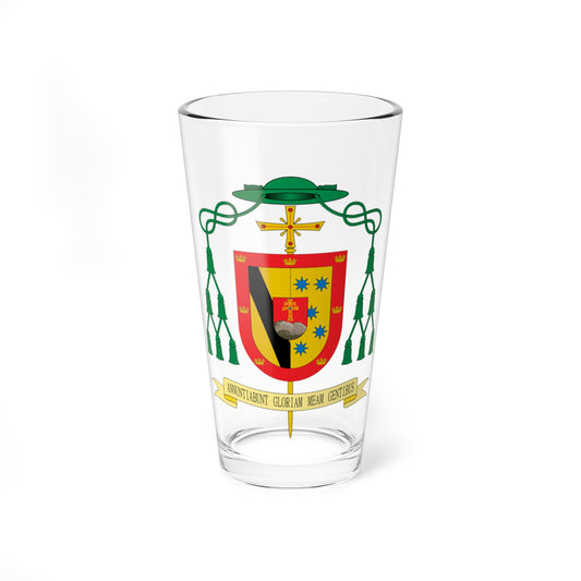 Escudo de Francisco Lerma Martínez (Spain) (Coat of Arms) Pint Glass 16oz