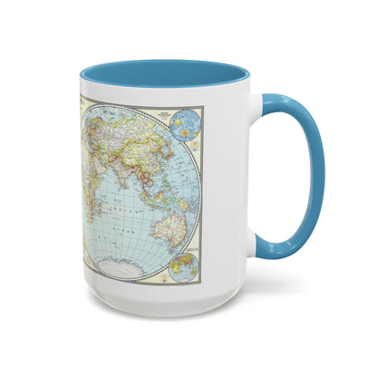 World Map (1941) (Map) Accent Coffee Mug