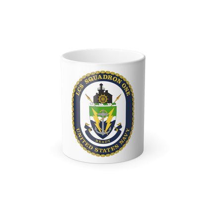 LCS Squadron One Littoral Combat Ship (U.S. Navy) Color Changing Mug 11oz
