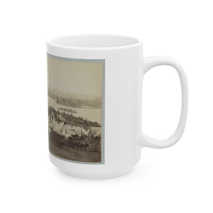 Belle Plain Landing, Va. 001 (U.S. Civil War) White Coffee Mug