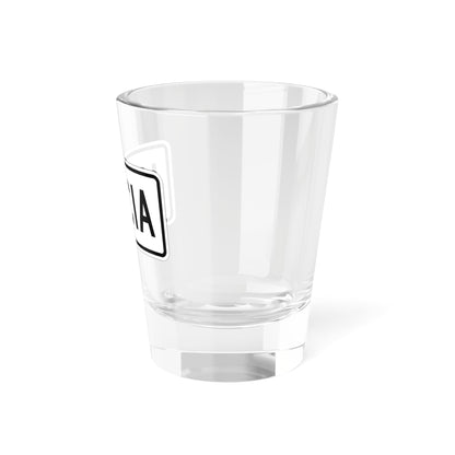 To plate es (Puerto Rico) (Road Sign) Shot Glass 1.5oz