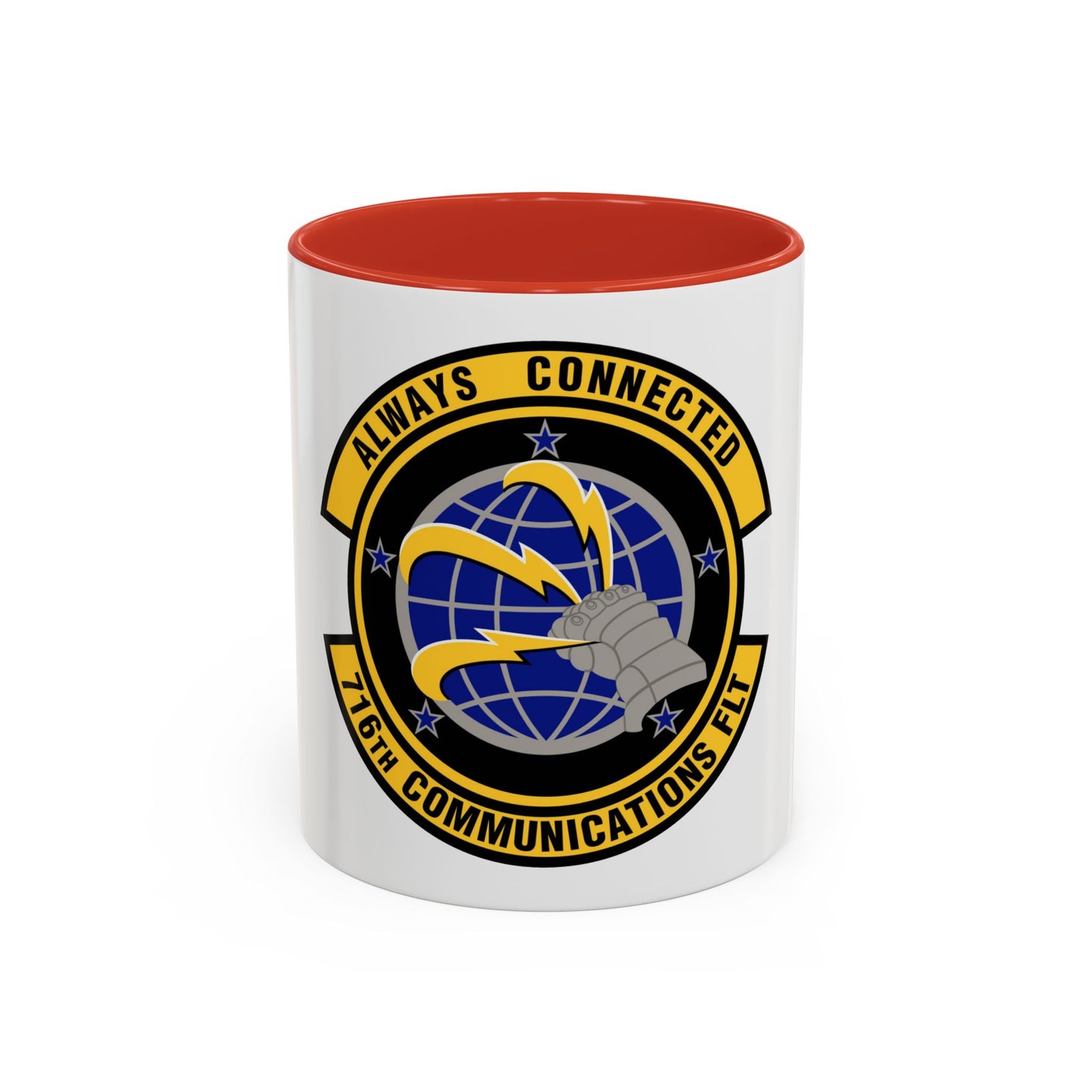 716th Communications Flight (U.S. Air Force) Accent Coffee Mug