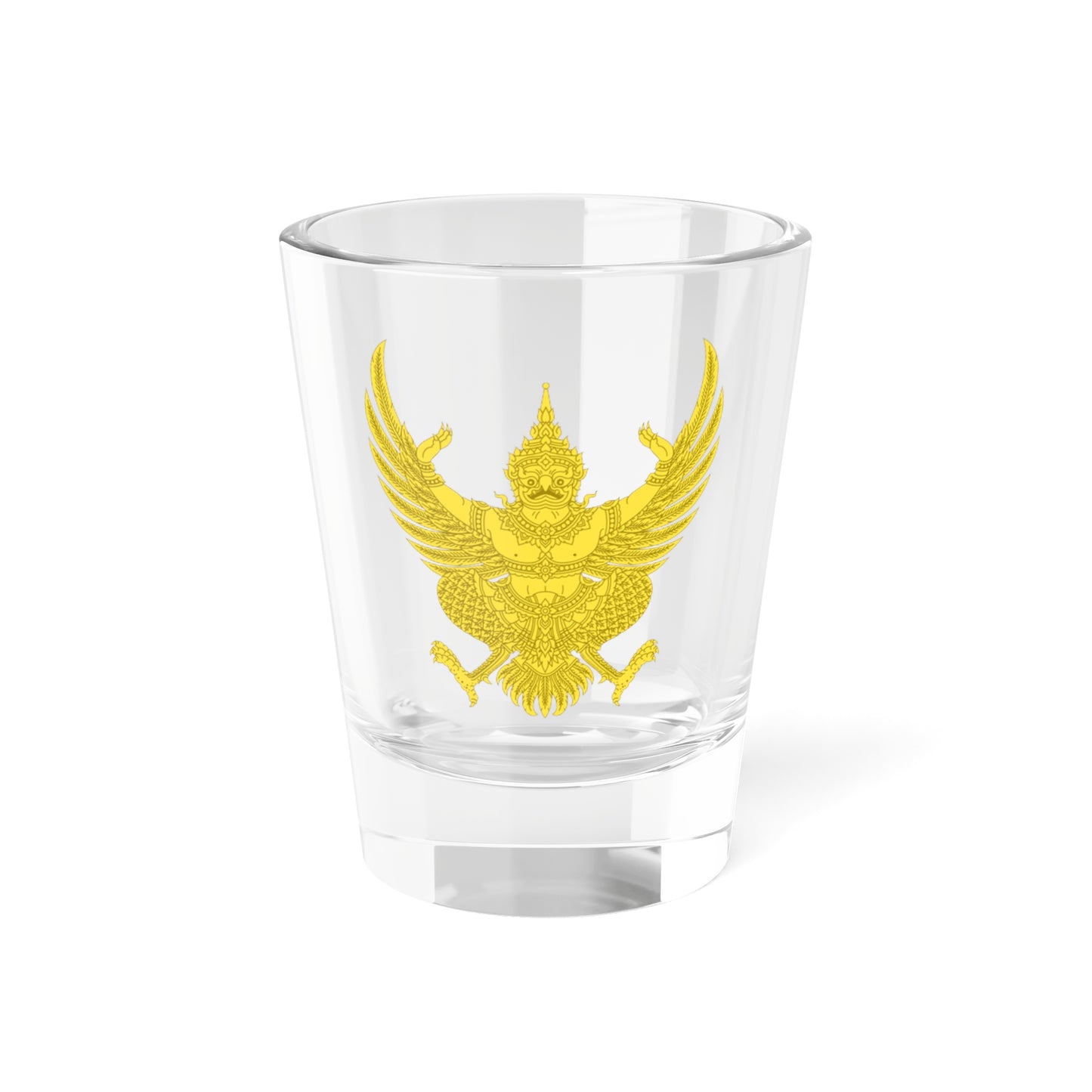 Garuda Emblem of Thailand Gold (Thailand) (Coat of Arms) Shot Glass 1.5oz