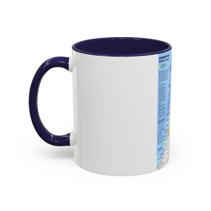 Middle East - Holy Land 1 (1989) (Map) Accent Coffee Mug