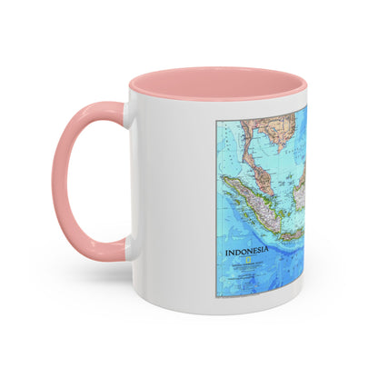 Indonesia 1 (1996) (Map) Accent Coffee Mug