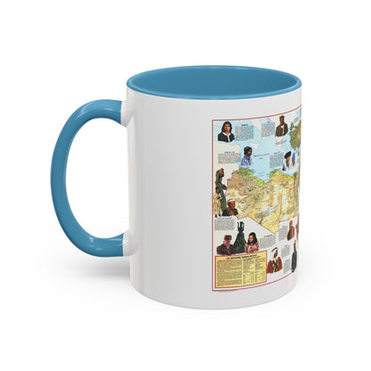 Middle East - The Peoples 1 (1972) (Map) Accent Coffee Mug