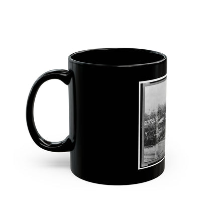 Mounted Cavalry Riding Past Reviewing Stand During The  Grand Review  Of The Union Army, Washington, D.C. (U.S. Civil War) Black Coffee Mug