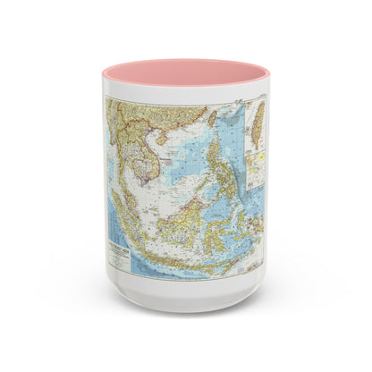 Asia - Southeast (1955) (Map) Accent Coffee Mug